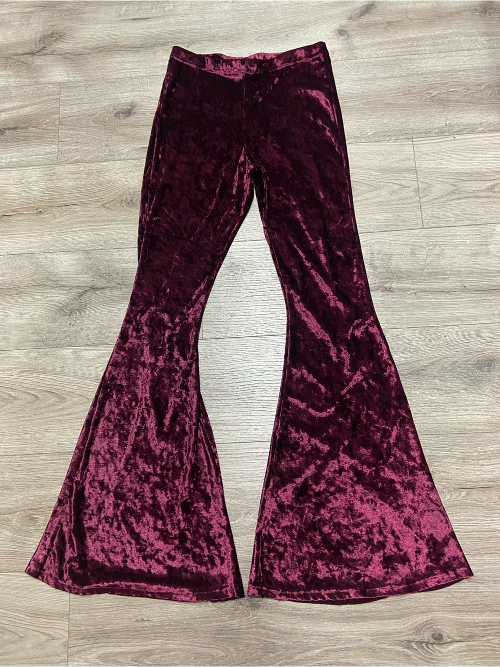 Velvet Stretchy Flare Bell Bottom
